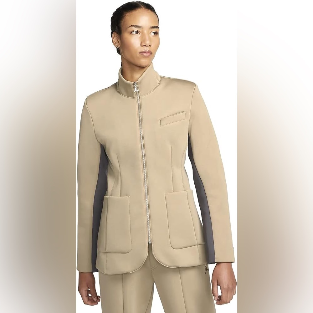 Jordan Khaki Jacket with Black Accents